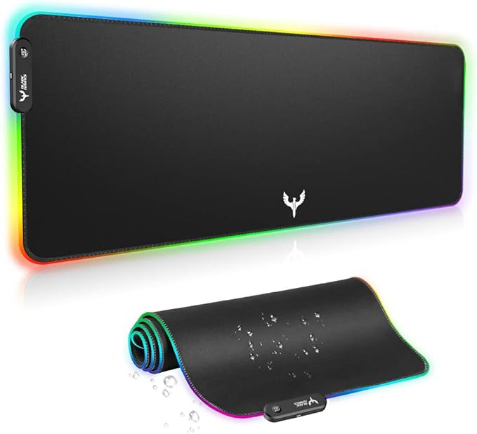 BladeHawks Extra Large RGB Gaming Mouse Pad-14 Light Modes, Extended Soft LED Mouse Pad, Anti-Sli... | Amazon (US)