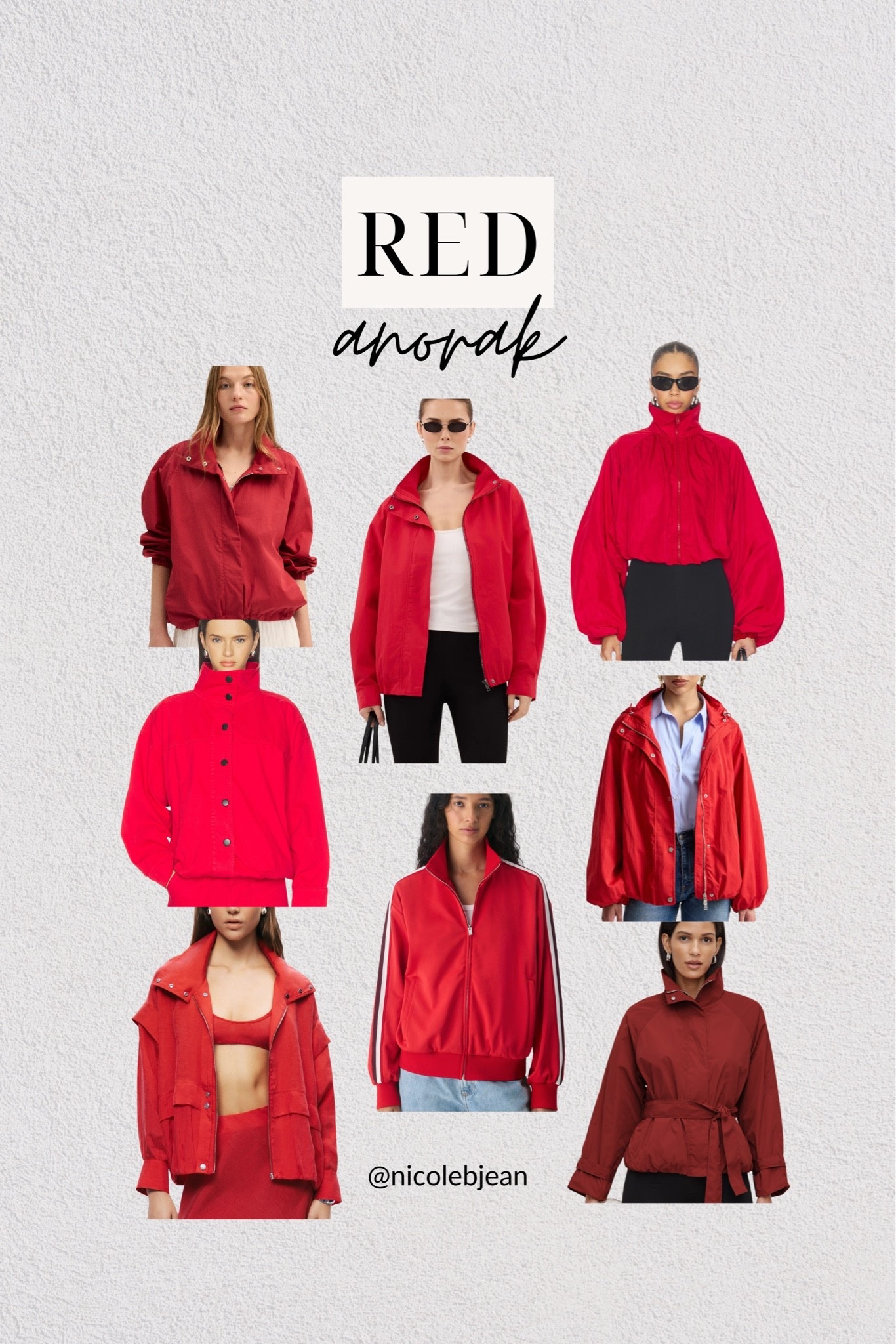 Red anoraks are *everywhere* right now.

#LTKActive #LTKOver40