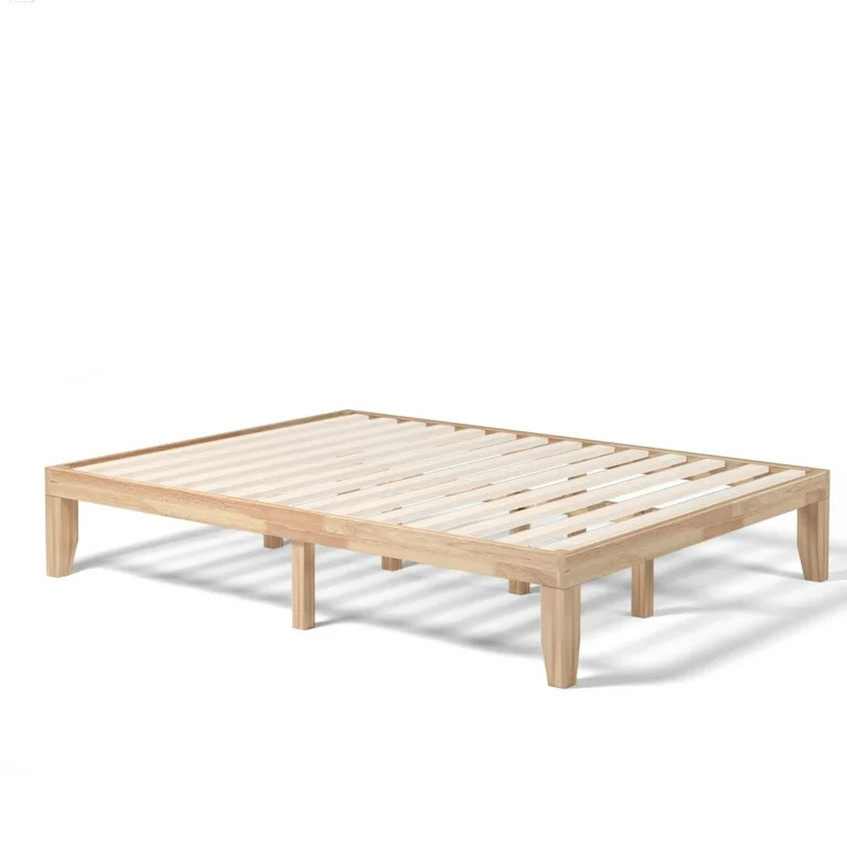 Costway Queen Size 14'' Wooden Bed Frame Mattress Platform Wood Slats Support Natural | Walmart (US)