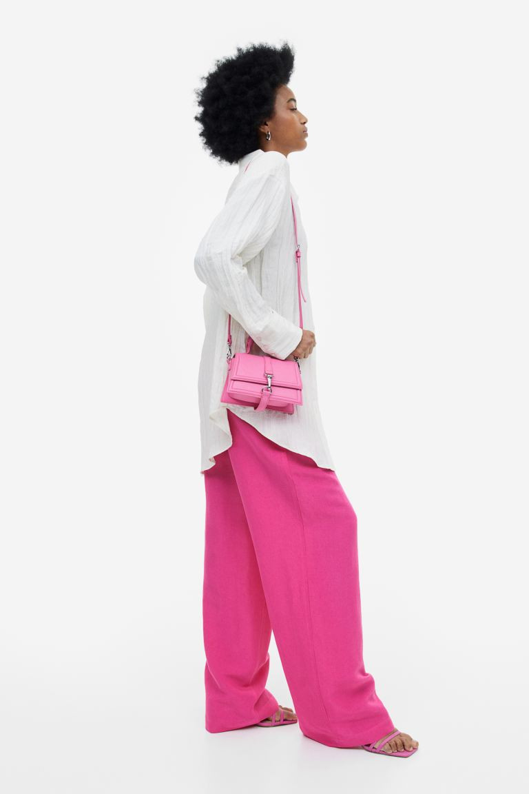Linen-blend pull-on trousers | H&M (UK, MY, IN, SG, PH, TW, HK)