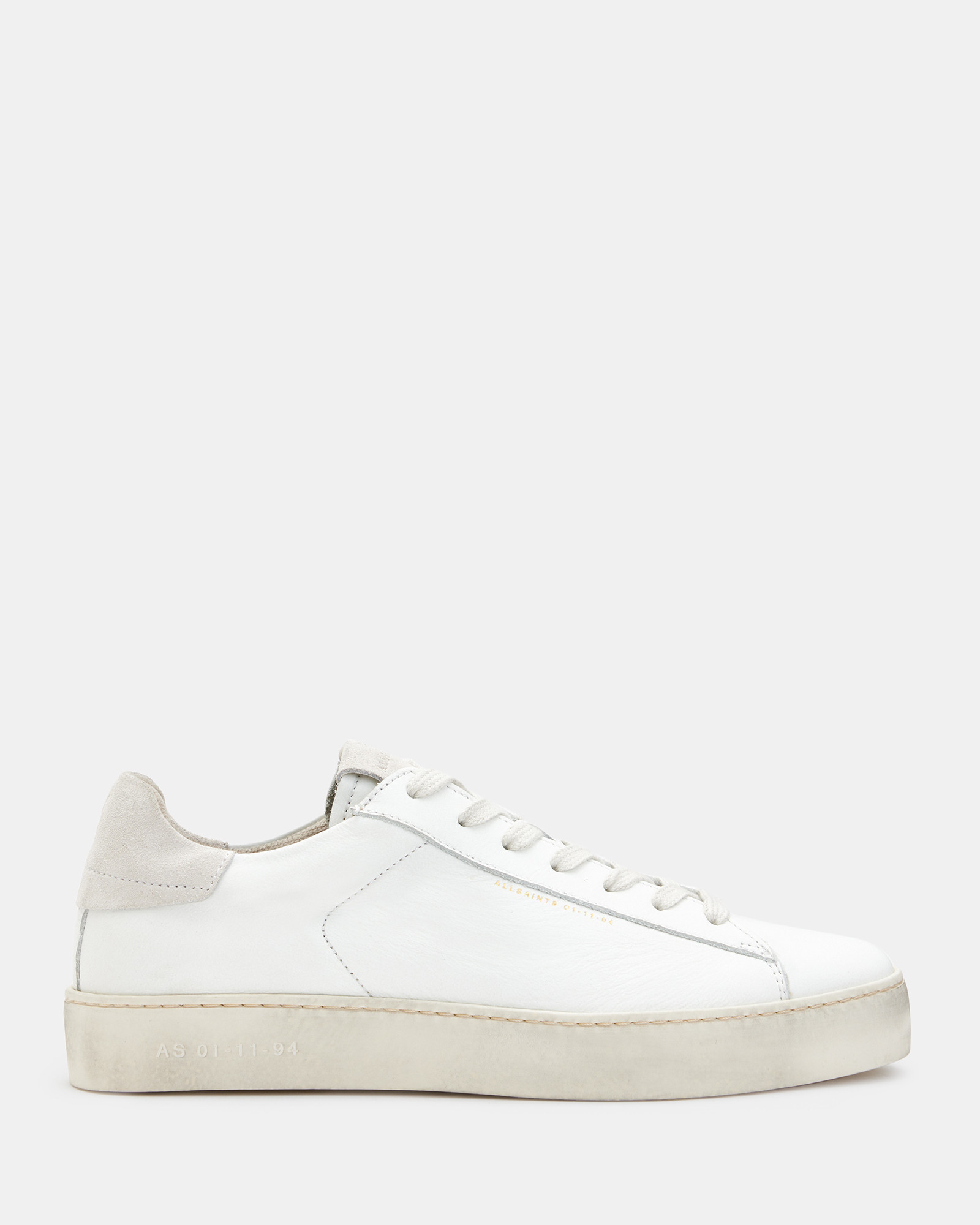 Shana Low Top Leather Sneakers White | ALLSAINTS US | AllSaints US