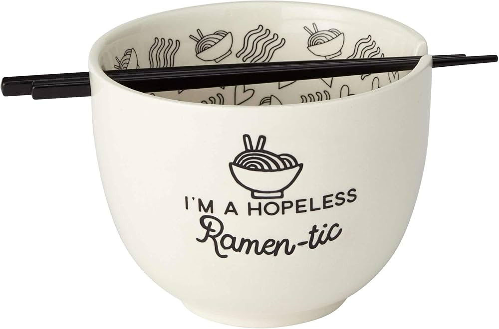 Our Name is Mud 6002424 ONIM Bowl Ramen-TIC W Chopsticks, Multi | Amazon (CA)