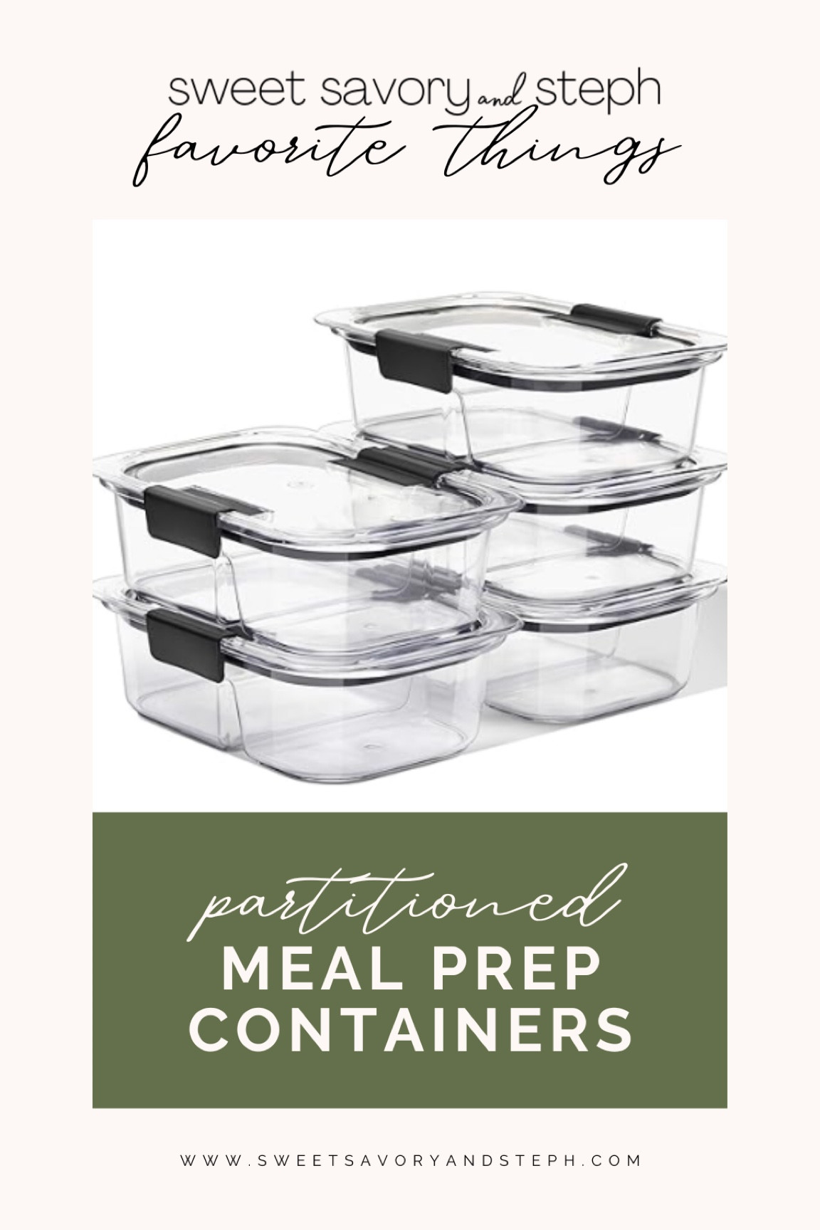 My favorite meal prep containers. Portion meal prep containers with lid. Great for a protein and a side! Lightened up meal prep recipes on www.sweetsavoryandsteph.com 

#LTKfindsunder50 #LTKhome #LTKfindsunder100