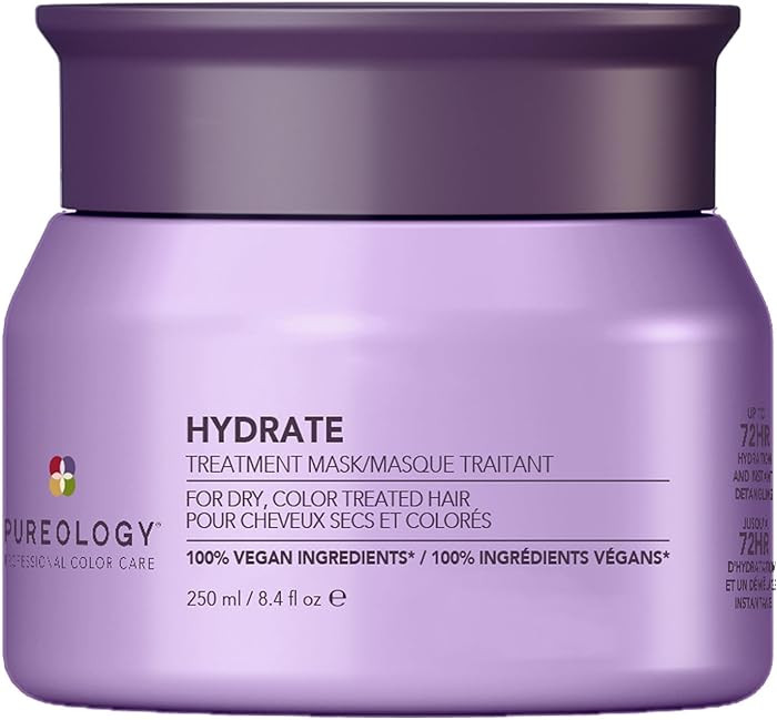 Pureology Hydrate Hair Treatment Mask - Deep Conditioning Mask, For Dry or Color-Treated Hair, In... | Amazon (US)