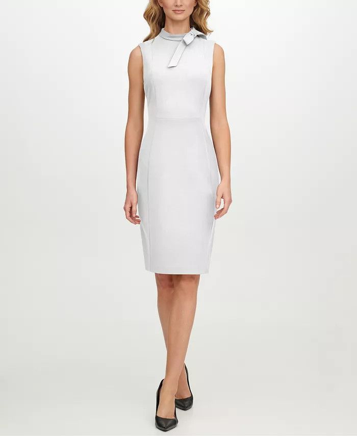 Women's Tie-Neck Sleeveless Bodycon Dress | Macys (US)