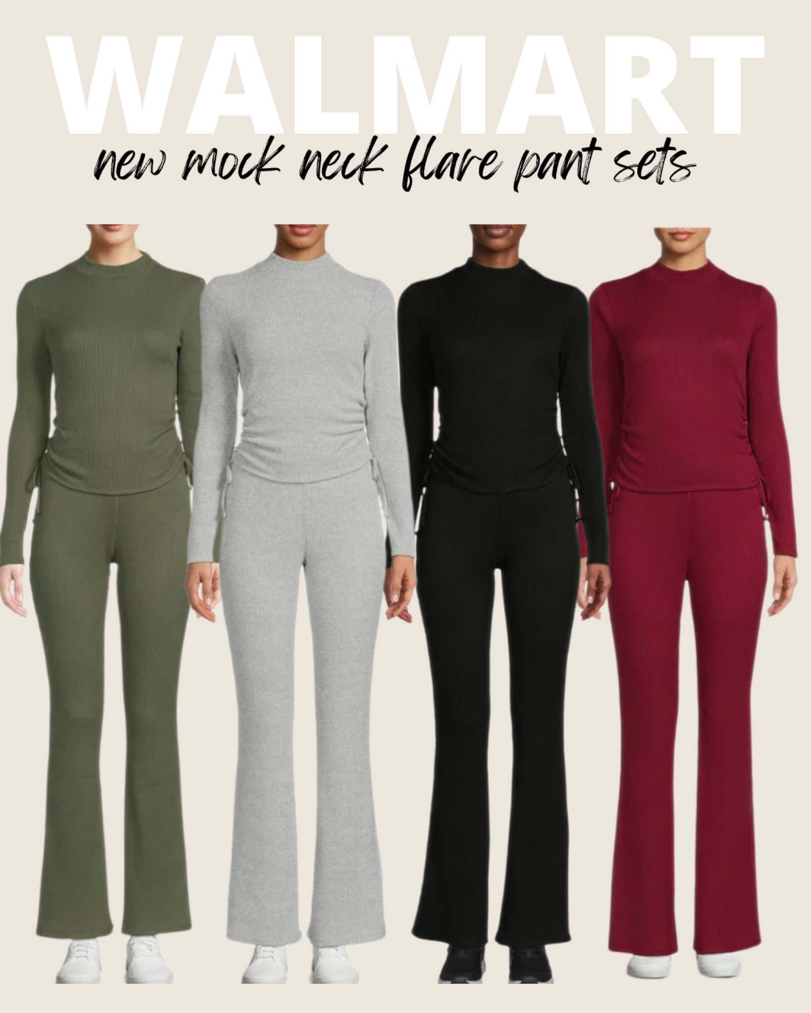 New ribbed mock neck flare pant sets! These can easily be dressed up or down! 😍 under $20!




#walmart #walmartfashion #walmartstyle #loungewear #lounge #loungeset #flarepants #matchingset #noboundaries #timeandtru #fallset #newArrivals #timeandtru #womens #juniors 

#LTKstyletip #LTKunder100 #LTKunder50