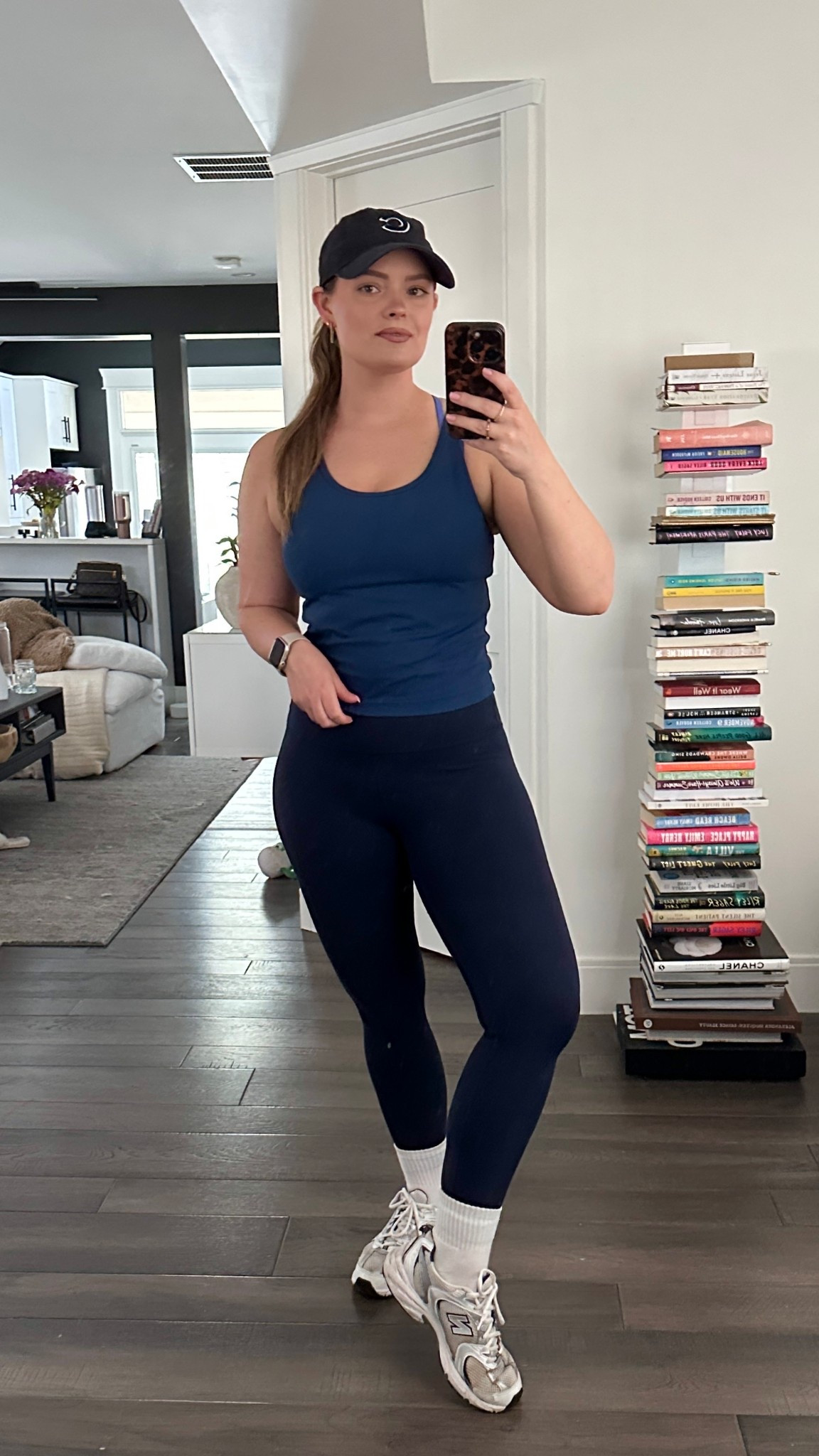 Another Amazon workout outfit! Tank & leggings size M 💙 tank is in French navy and leggings are in true navy

Earrings from Miranda Frye- use briannafox for 10% off ✨

#LTKActive #LTKSaleAlert #LTKPetite