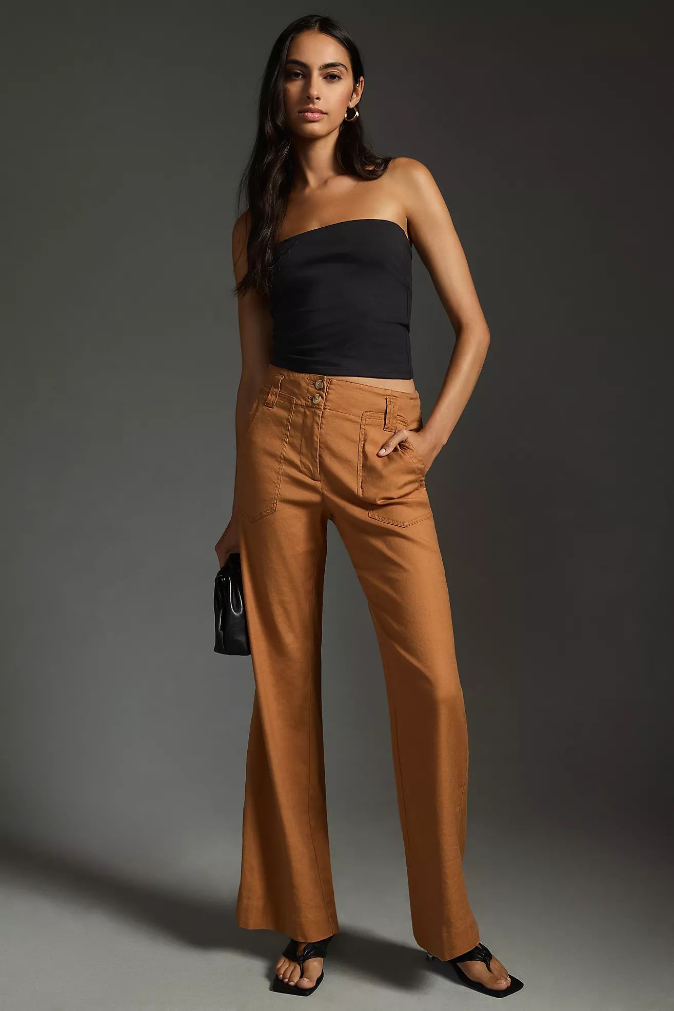 The Naomi Wide-Leg Flare Pants by Maeve | Anthropologie (US)