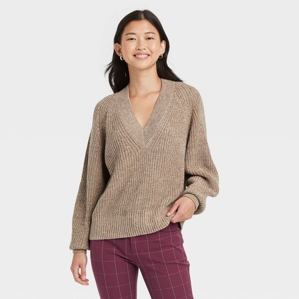 Women's V-Neck Pullover Sweater - A New Day™ | Target