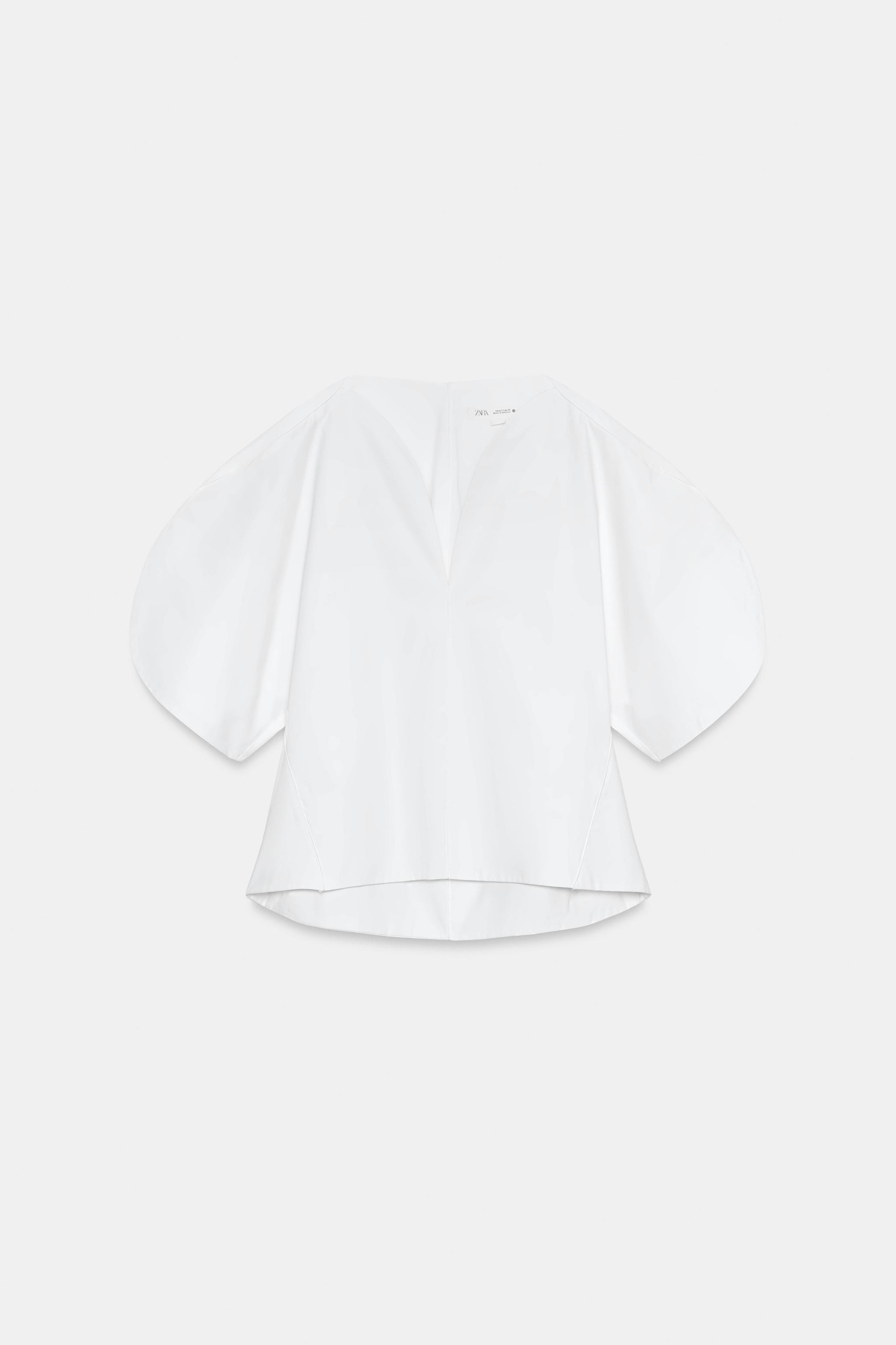 ZW COLLECTION LIMITED EDITION POPLIN TOP | Zara US