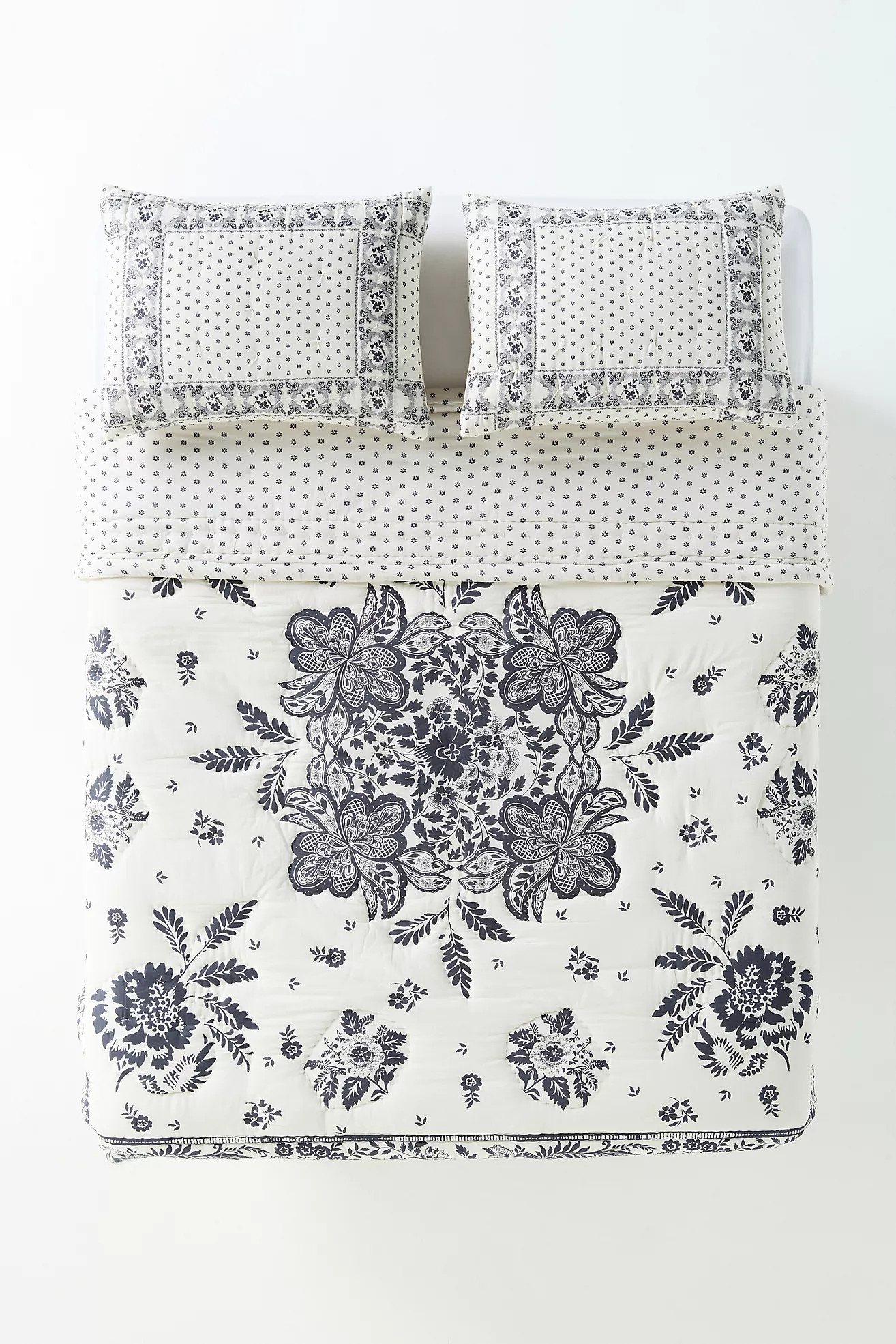 100% Cotton Voile Printed Quilt Collection | Anthropologie (US)