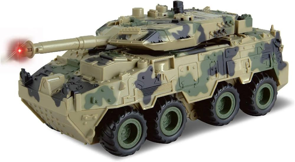 Vokodo Military Tank Battle Truck Toy Push and Go with Lights and Sounds Durable Quality Pivoting... | Amazon (US)