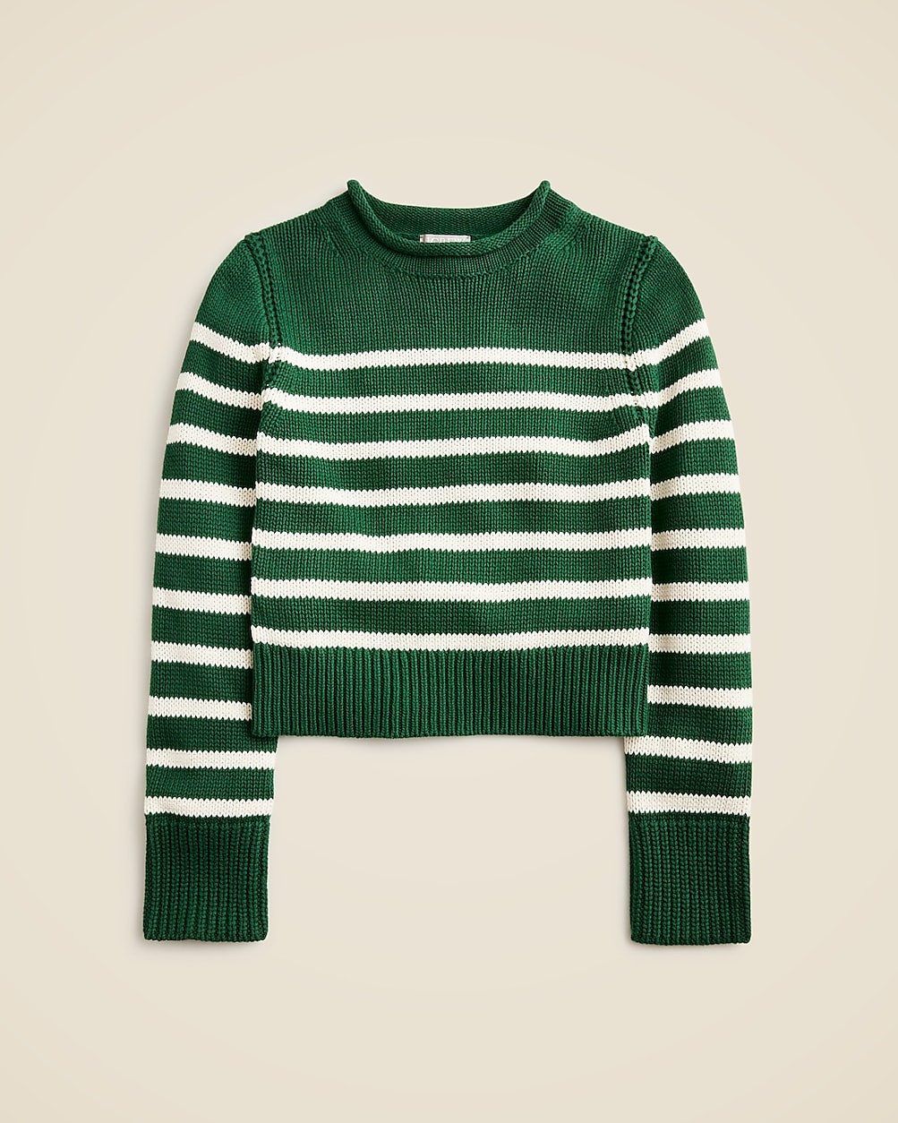 Heritage cotton Rollneck™ sweater in stripe | J. Crew US