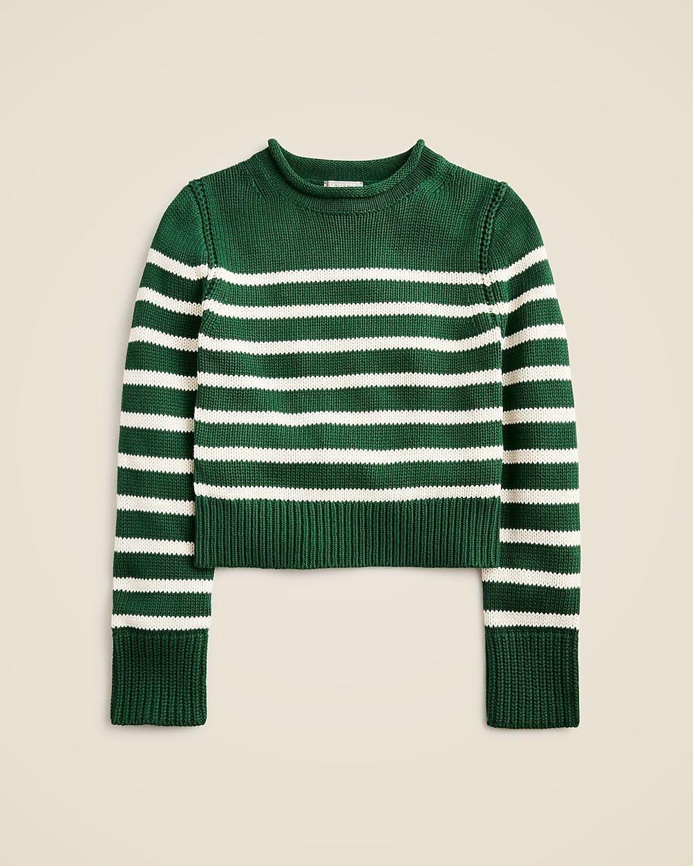 Heritage cotton Rollneck™ sweater in stripe | J. Crew US