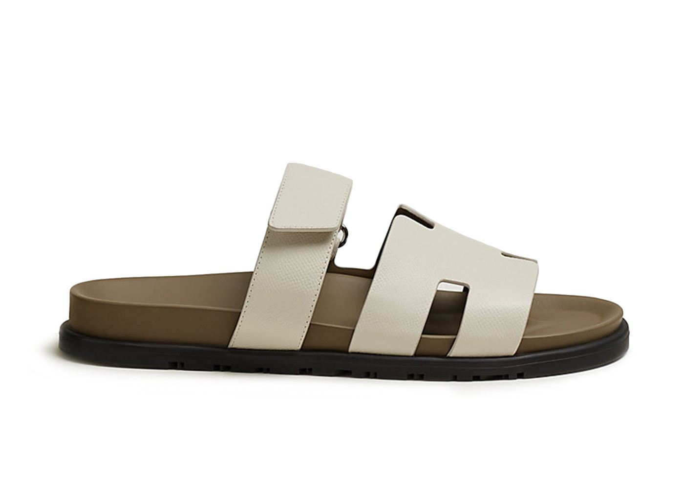Hermes Chypre Sandal Beige Glaise Vert Toundra Grained Leather (M) | StockX