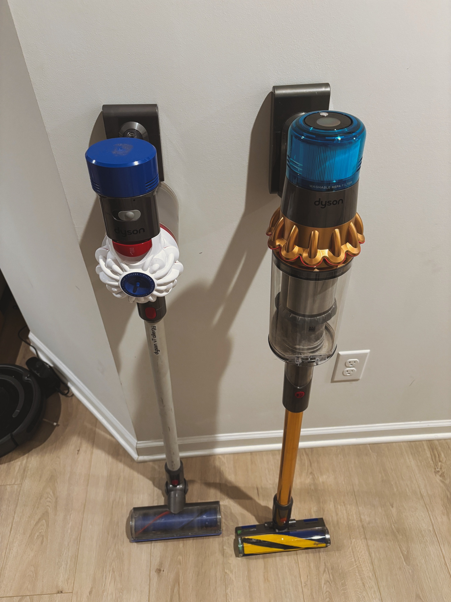 GUYS we finally upgraded our dyson after having our V7 since 2019 & I was BLOWN AWAY with how much it picked up! It has a light on it which allows to see the little particles that easily get missed  with a crawling baby, dogs, & just life the amount of things that fall onto our floor is insane but this will help us keep our home clean for our baby! We purchased the V15 but when doing researched found the  v12 was VERY similar 

#LTKGiftGuide #LTKHoliday #LTKhome