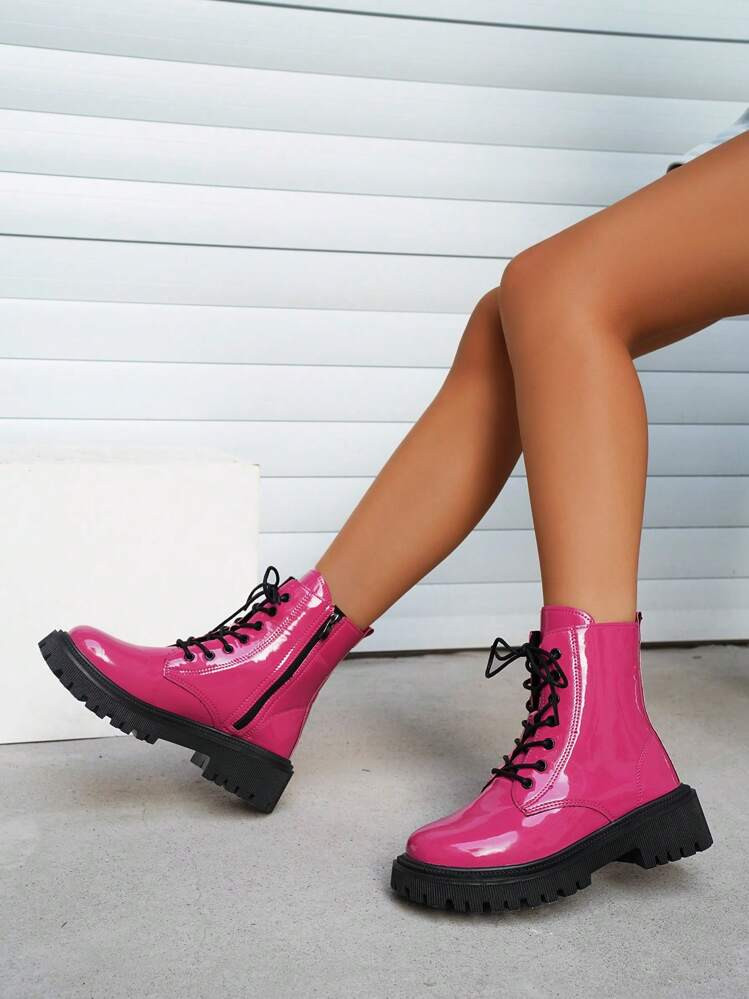 Hot Pink Boots | SHEIN