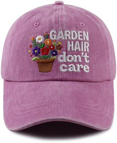 Garden Hair Don't Care Hat for Women, Adjustable Cotton Gardener Gifts Baseball Cap | Amazon (US)