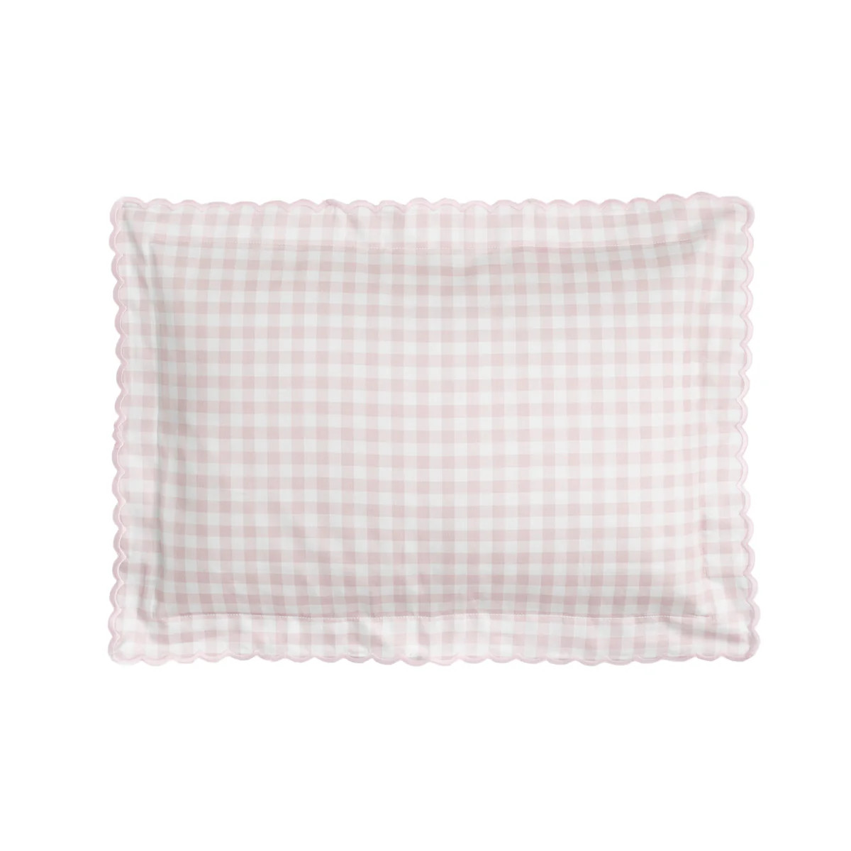 Picnic Gingham Toddler Pillow in Pink | Over The Moon