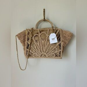 Viral House of Harlow 1960 Tan Woven Crossbody Tote Bag | Poshmark
