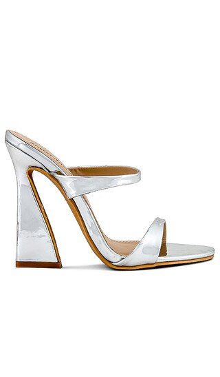 superdown Serena Heel in Metallic Silver. - size 7 | Revolve Clothing (Global)