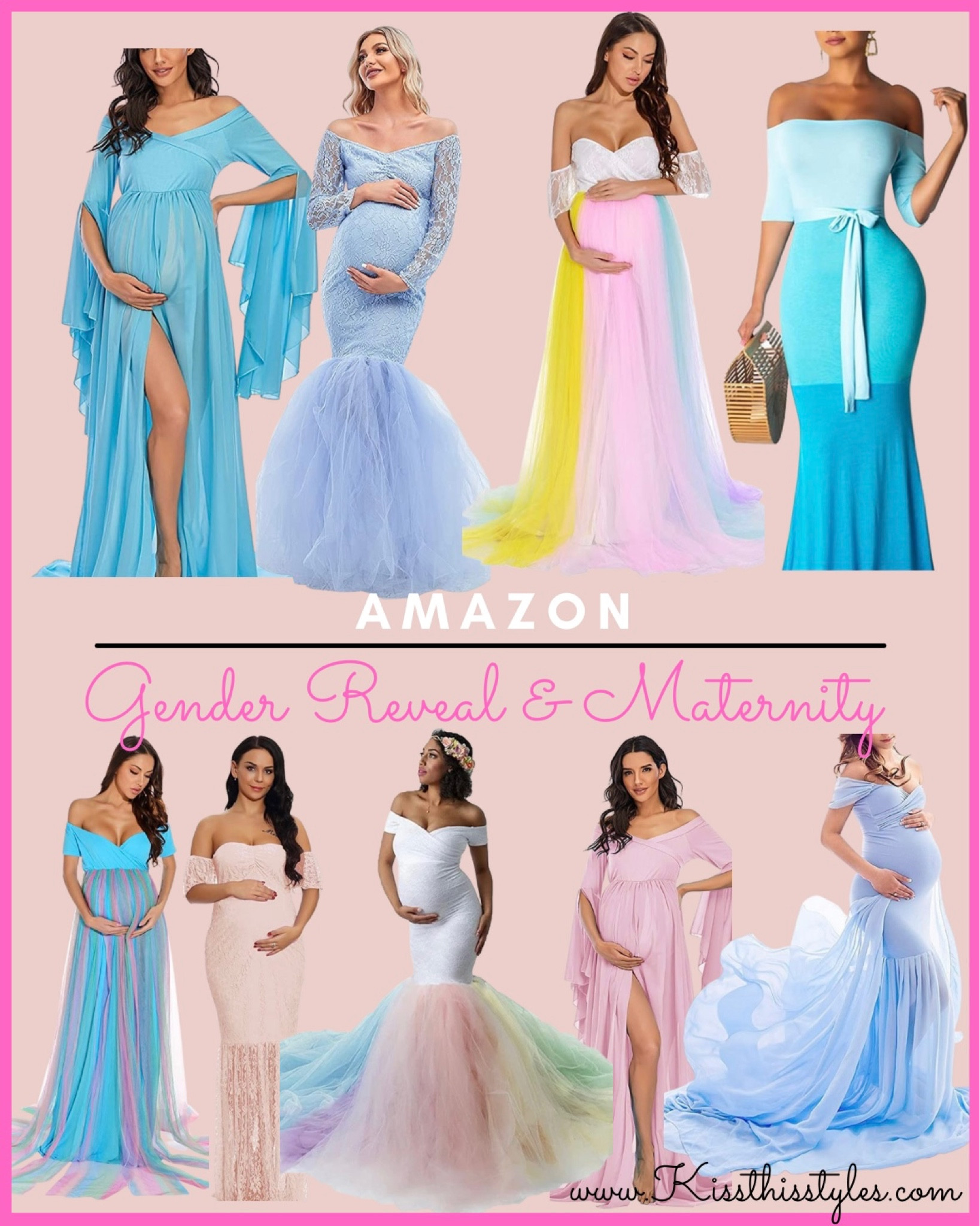 open lace back dress Amazon Best Sellers: Best Maternity Special Occasion Dresses main image 0