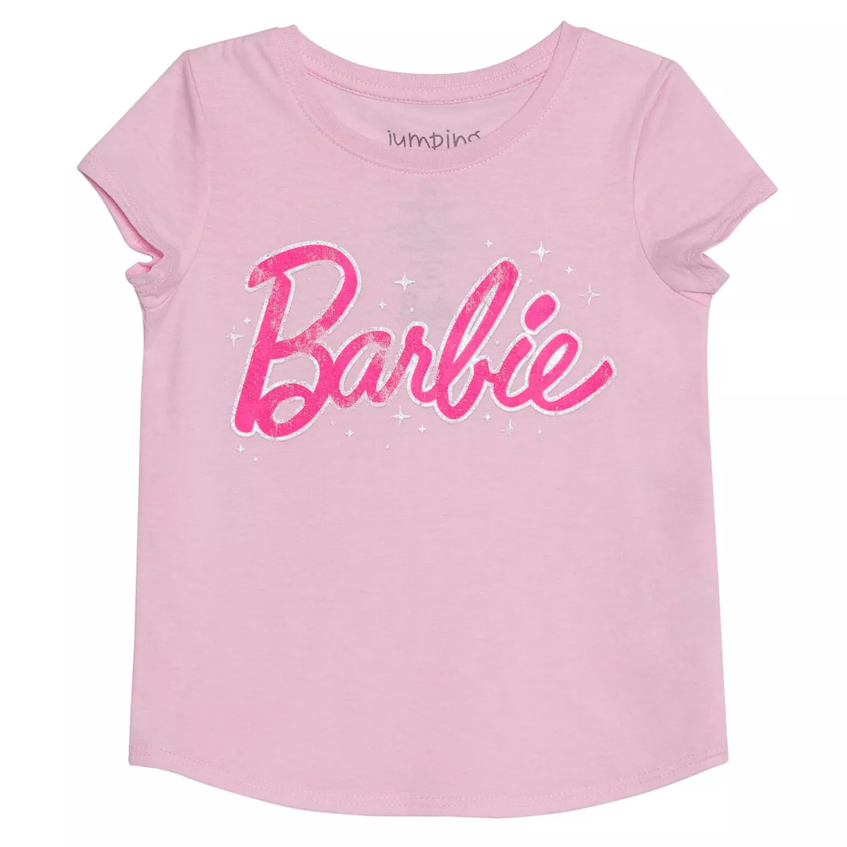 Girls 4-12 Jumping Beans® Barbie Distressed Logo Magic Graphic Tee | Kohl's