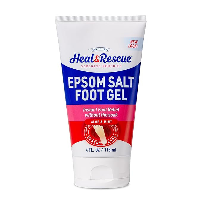 Heal&Rescue Epsom Salt Foot Gel, 4 Ounce, Soothing Relief for Painful, Tired, Aching Feet, Ditch ... | Amazon (US)