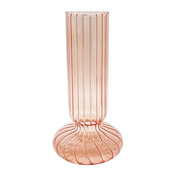 Sonoma Goods For Life® Blush Color Glass Decorative Vase Table Decor | Kohl's