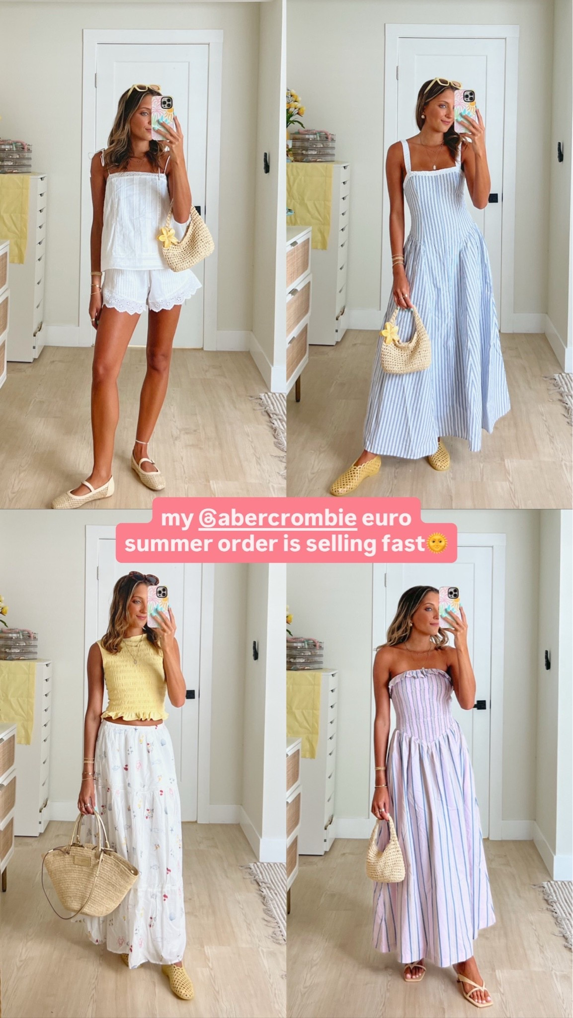 Abercrombie sale best sellers ⭐️💕  wearing an XS in dresses and sets