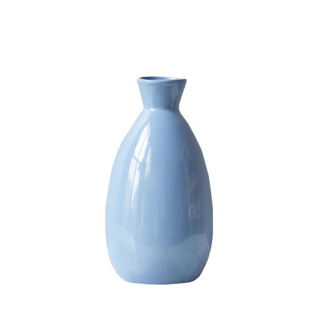 French Blue Seagirt Vase - Medium | Cailini Coastal