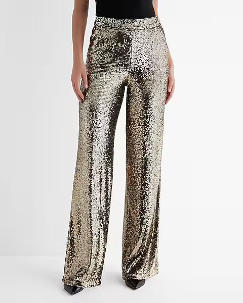 High Waisted Sequin Wide Leg Pant curated on LTK