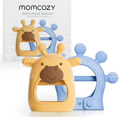 Momcozy Baby Teether Toys | Food Grade Silicone Teething Relief 0-6 Months | Toy 6-12 Months | Ba... | Amazon (US)