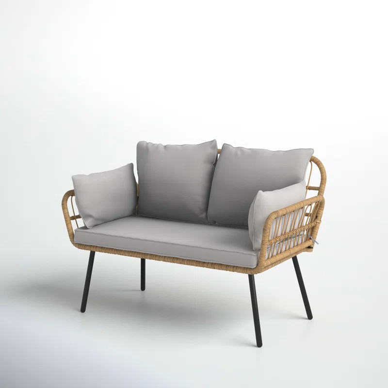Arieanna 51.02'' Outdoor Loveseat | Wayfair North America