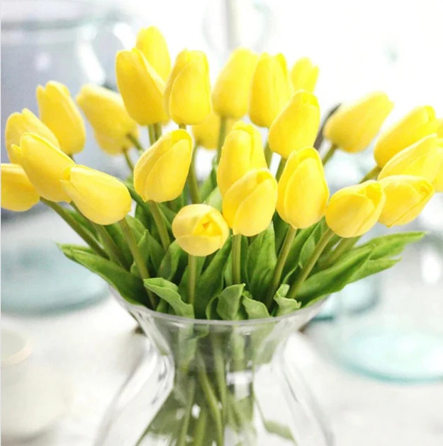Artificial Real Touch Tulips - Bundle of 10 | Journey Decor