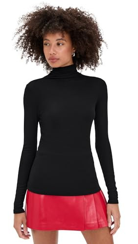 AG Women's Chels Turtleneck, Super Black, XL | Amazon (US)