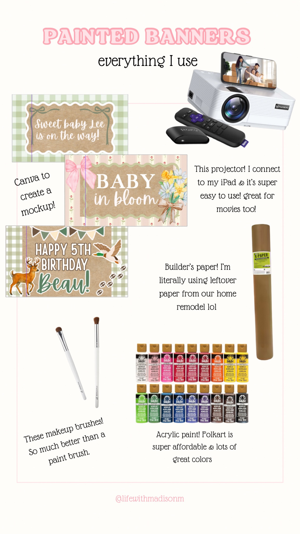 What I use to make a DIY banner for parties!! 

#LTKFamily #LTKSeasonal #LTKBaby