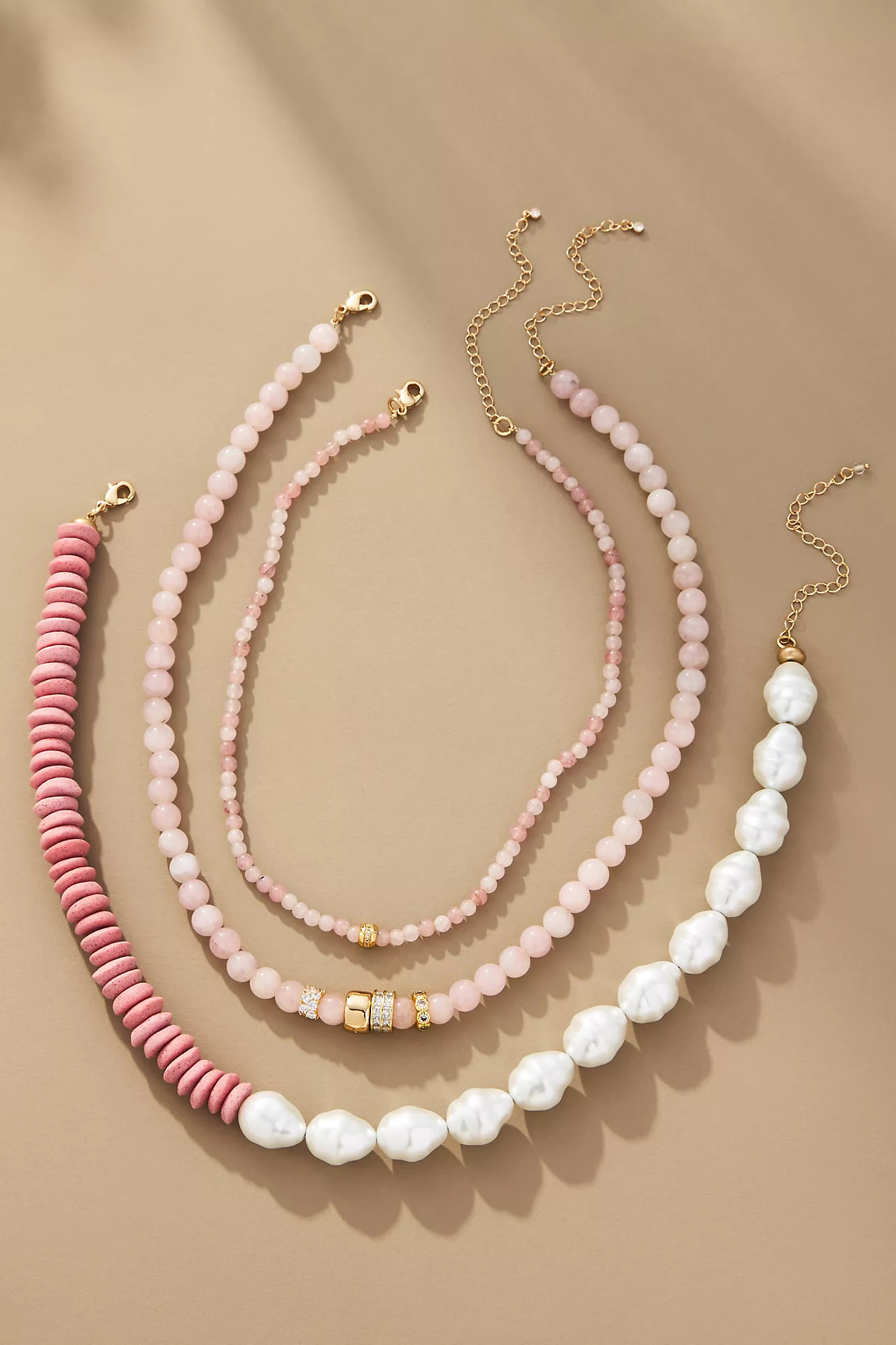 Pearl Beaded Necklaces, Set of 3 | Anthropologie (US)