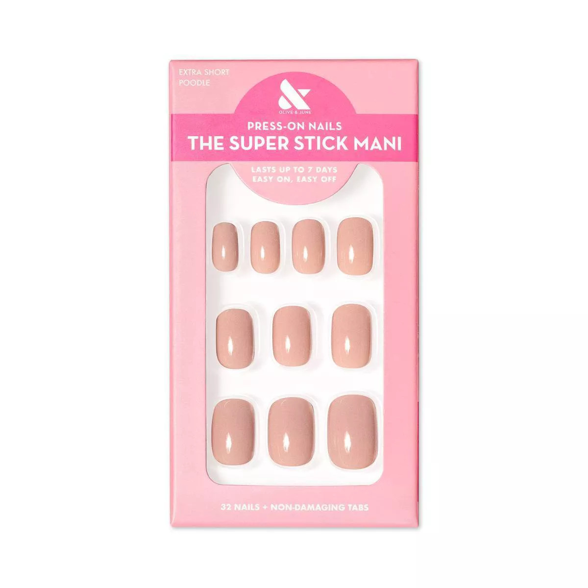 Olive & June Fake Nails - XS Squoval - Poodle - 32ct | Target