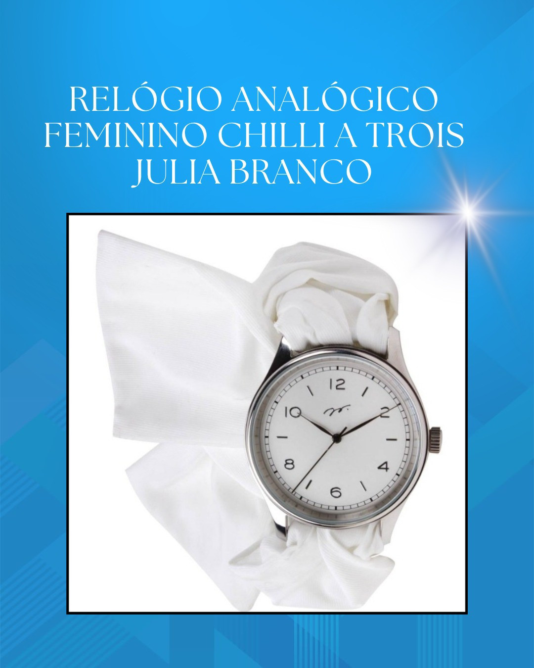 Clássico e elegante, o relógio analógico feminino Chilli à Trois Julia Branco é o acessório perfeito para destacar seu estilo único! ⌚✨ Adicione um toque de sofisticação ao seu visual com este relógio deslumbrante. Garanta o seu agora e arrase em todos os momentos! #RelógioFeminino #ModaFeminina #EstiloChic #AcessórioElegante #RelógioBranco #ChilliATrois #JuliaBranco #FashionWatch #RelógioAnalógico #TimelessStyle

#LTKbrasil #LTKmens #LTKbaby