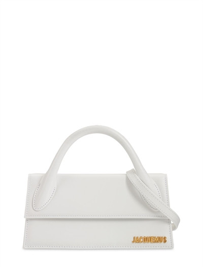 Jacquemus - Le chiquito long leather top handle bag - White | Luisaviaroma | Luisaviaroma