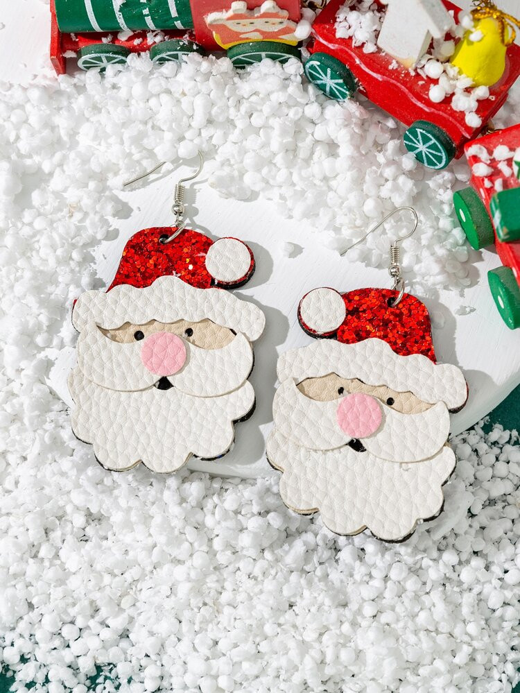 Christmas Santa Claus Decor Drop Earrings | SHEIN