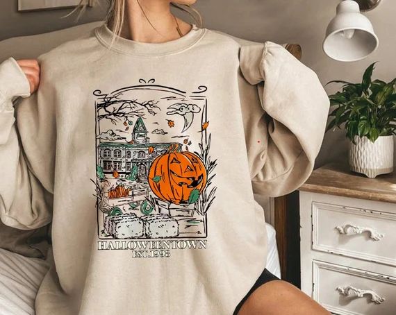 Halloweentown Est 1998 Sweatshirt, Halloweentown University Sweatshirts, Pumpkin Halloweentown Sh... | Etsy (US)