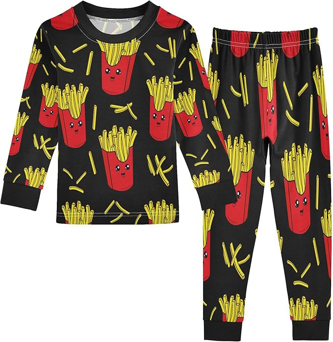 Pajama Sets Long Sleeve Top with Pants Cotton Soft Sleepwear 2 Piece Pjs Set | Amazon (US)