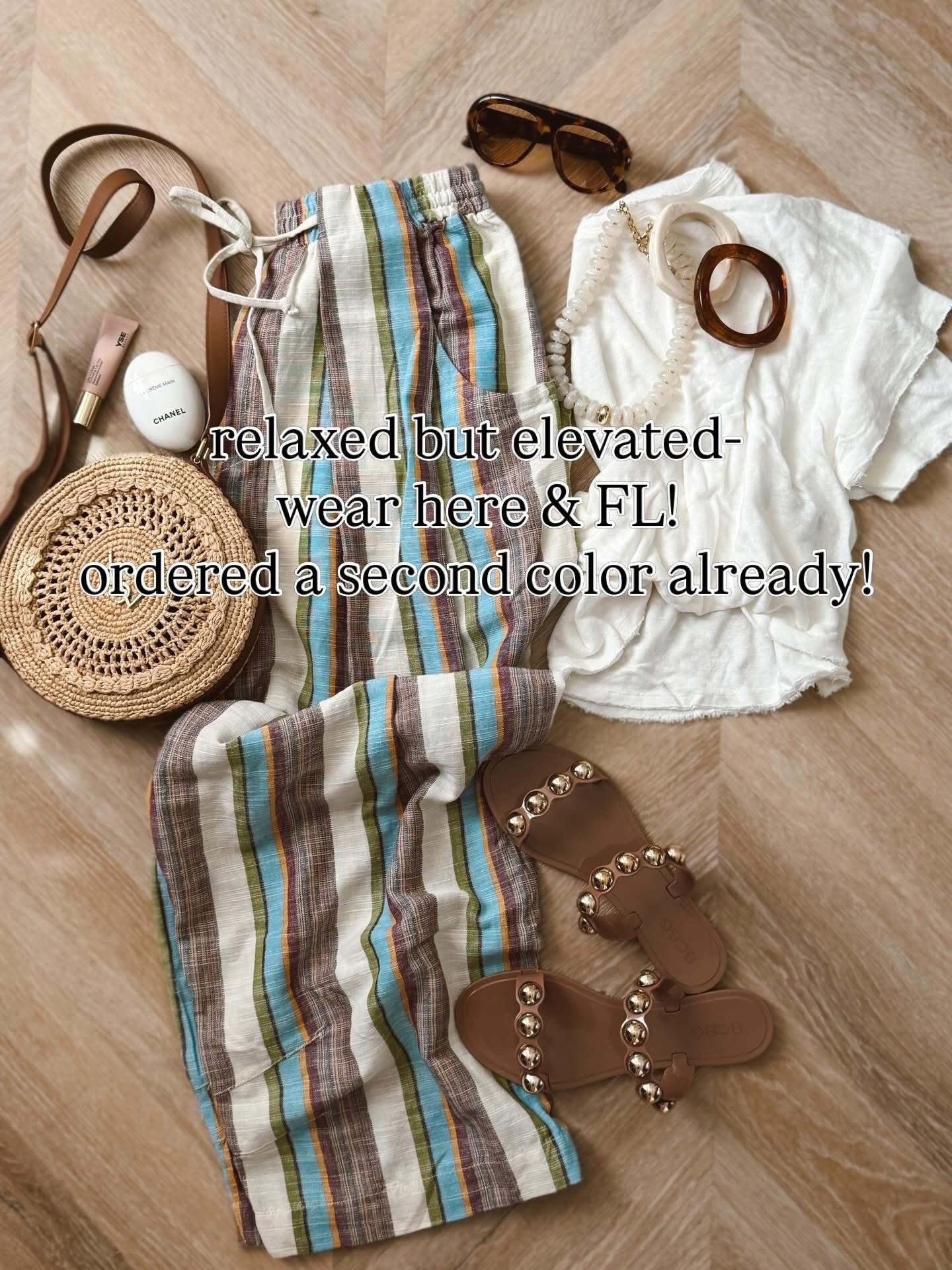 Wear now and later! In love with these pants I got two colors! So cute on and I did a casual front tuck with the tee! I did smalls. Adorable for spring, travel & will take you into summer! 🤍✨

Casual style. Spring outfits. Tee. Sandals.

#LTKSeasonal #LTKootd