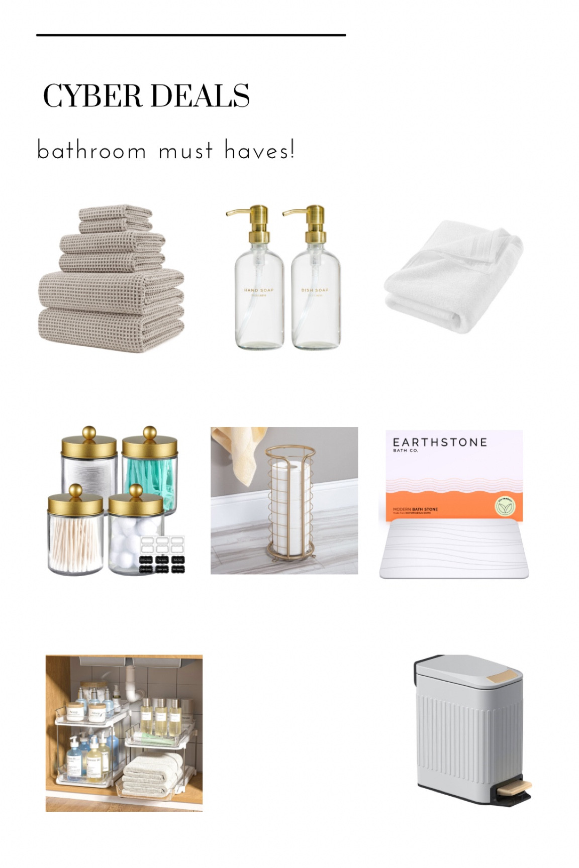 Bathroom must haves! Cyber deals 

#LTKsalealert #LTKhome #LTKCyberWeek