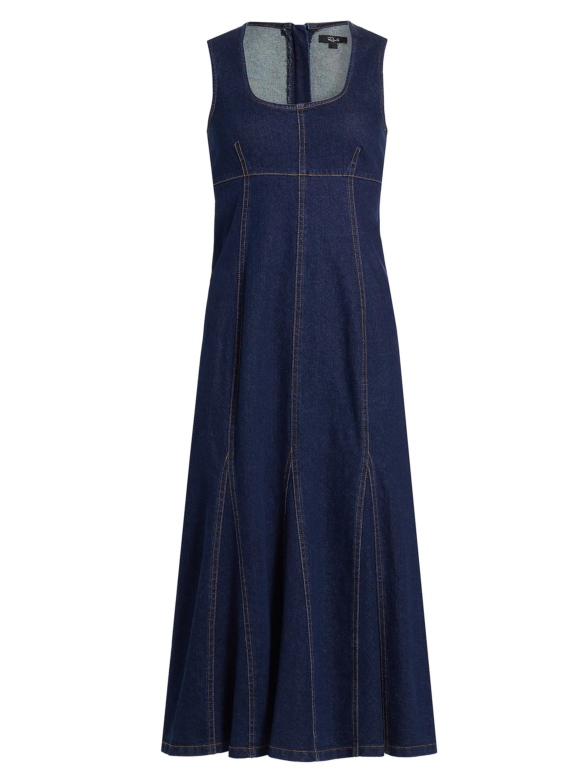 Shop Rails Minna Denim Midi-Dress | Saks Fifth Avenue | Saks Fifth Avenue