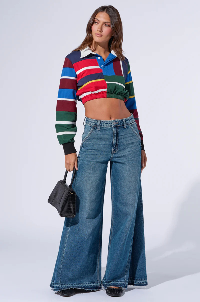 ONE MORE WEEKEND FLARE DENIM PANT | AKIRA