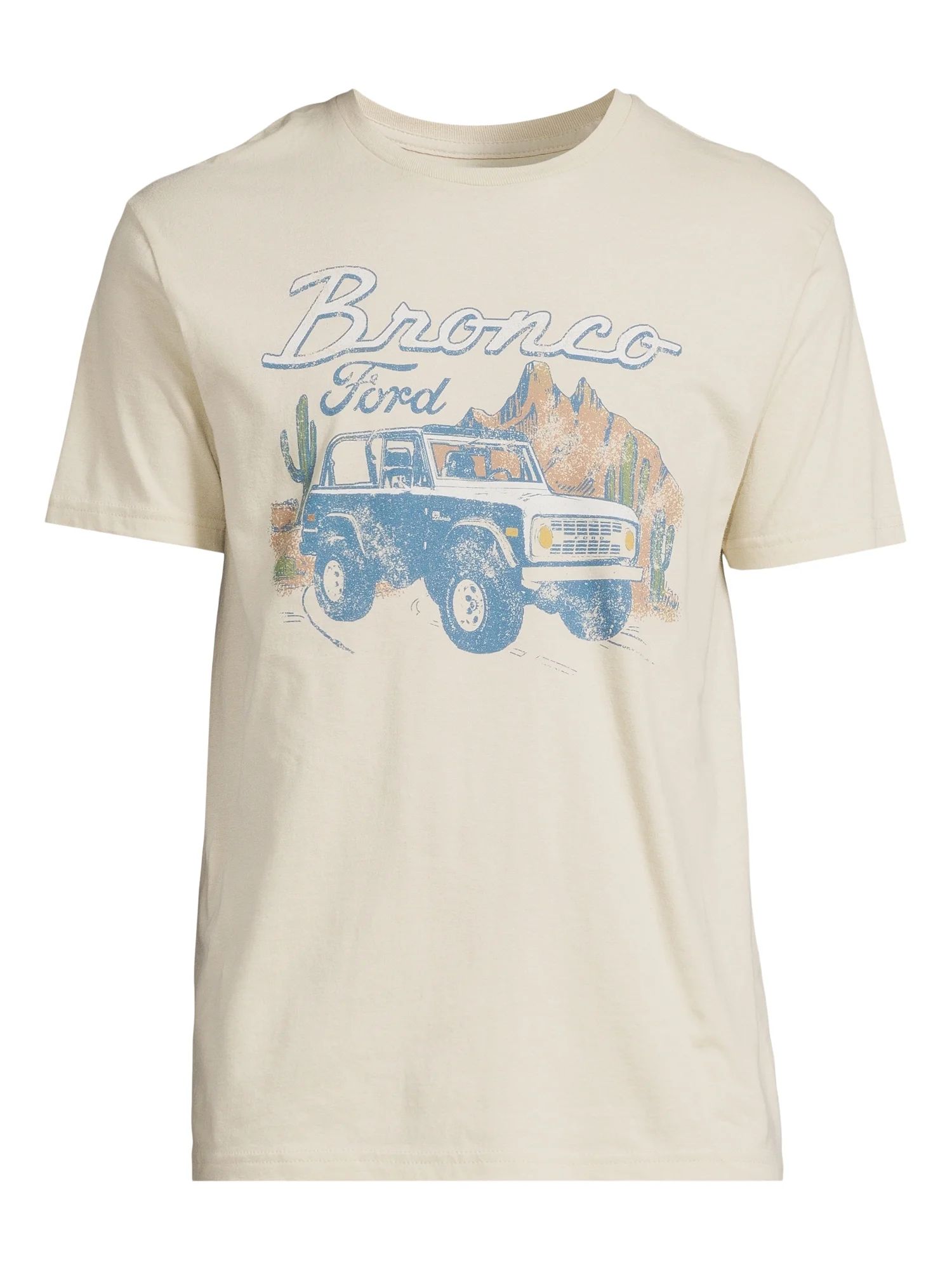 Ford Bronco Cotton Graphic Tee with Short Sleeves, Men's and Big Men's | Walmart (US)