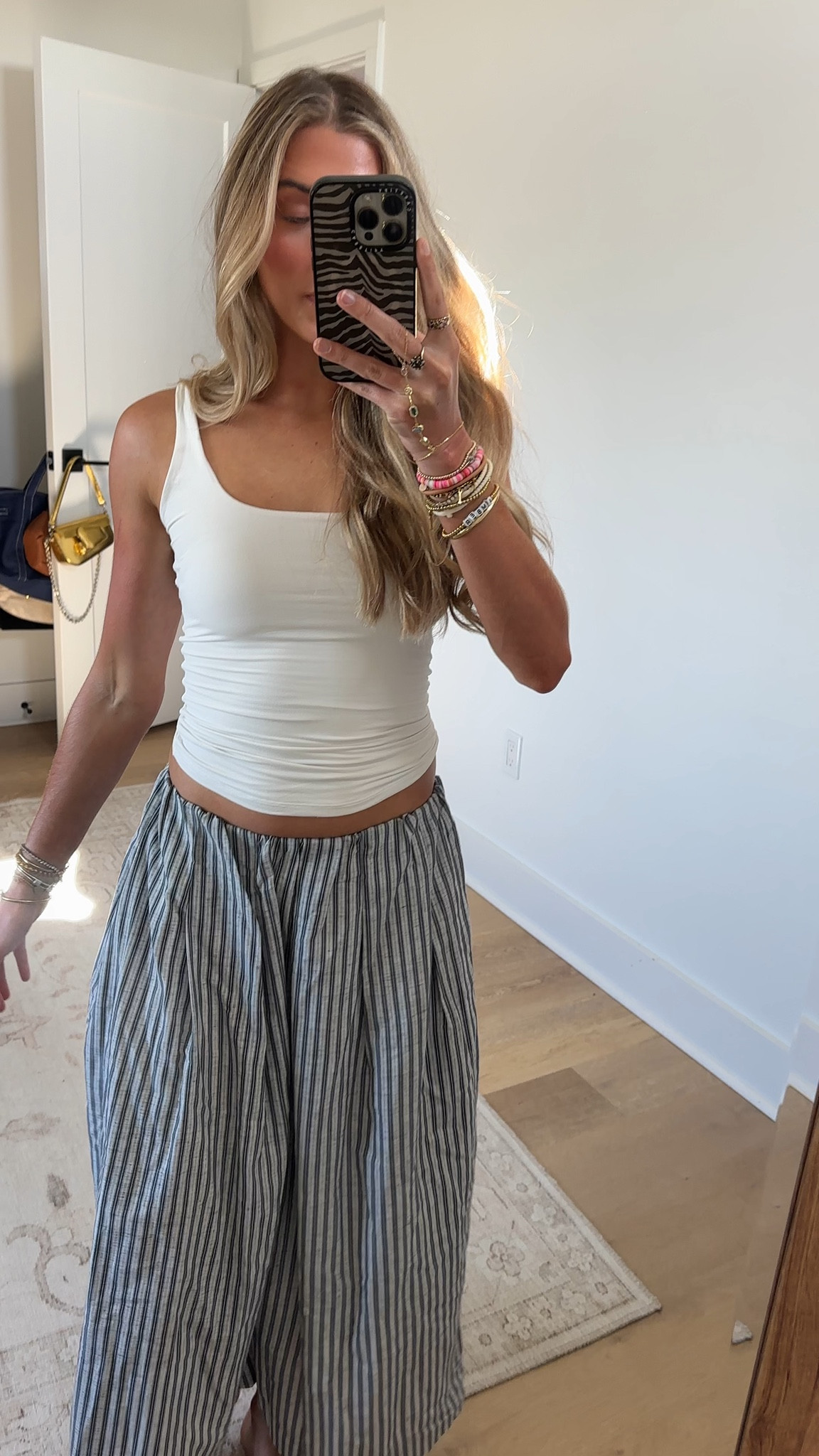 Amazon size small Womens Wide Leg Capri Pants Stripes Culottes Summer Elastic Waist Palazzo Bottoms Cotton Linen Pants Japanese Pants

#LTKootd #LTKSaleAlert #LTKdayinmylife
